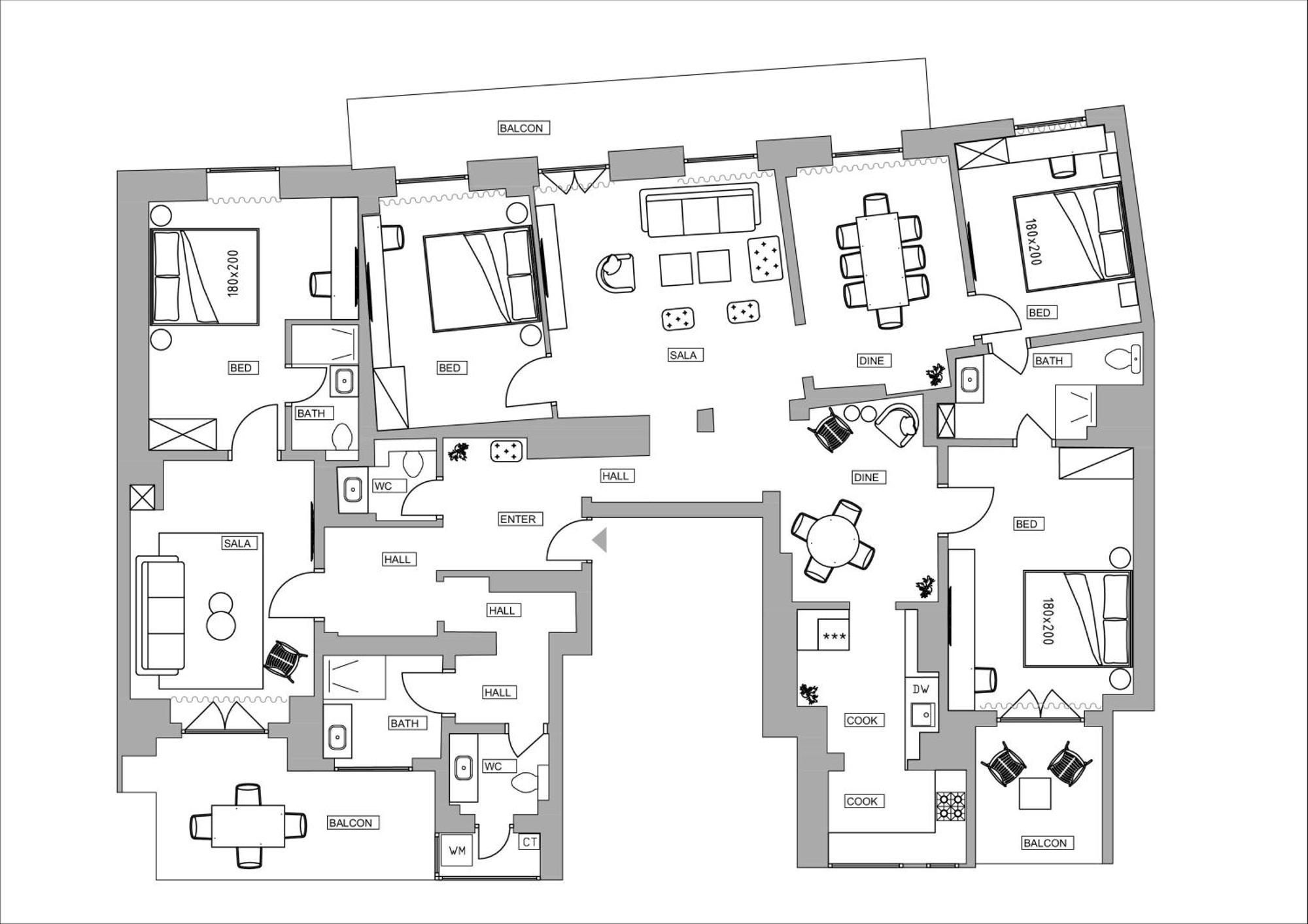 Loggia & Luxe 5br Penthouse In Universitatii Area